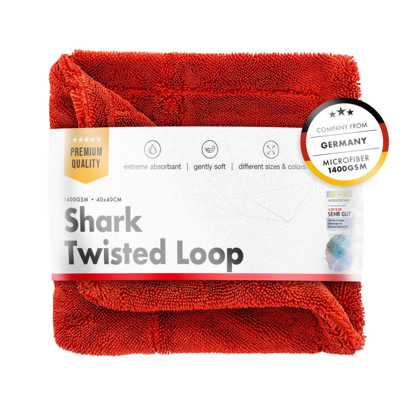 Red Shark Twisted Loop Towel 1400gsm 40x40 | danal.gr